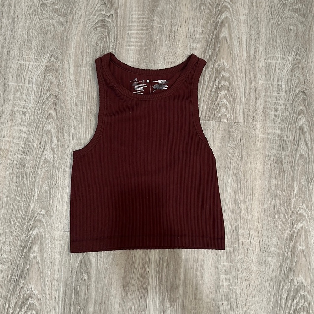 Brown Crop Tank